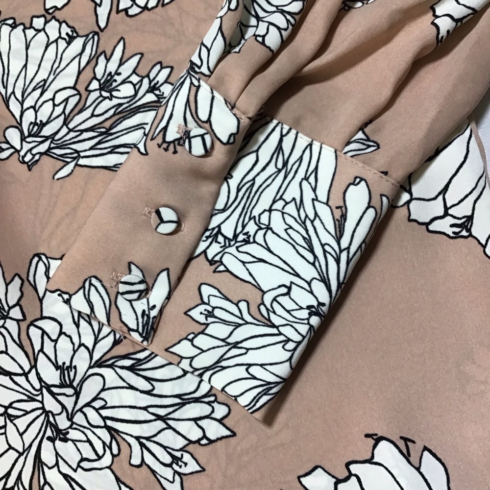 H&M Floral Blouse - Soft Pink and White - Picture 4 of 10